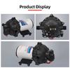 12V Water Pressure Diaphragm Pump 5 Chamber Self Priming Pump 5.5GPM Water Transfer Pump 70PSI with Water Strainer Hose