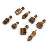 1Pc Small Natural Stone Perfume Bottle Pendants,Tiger Eye Stone Pendant Charms for Jewelry Making DIY Necklace Accessories Craft Gifts
