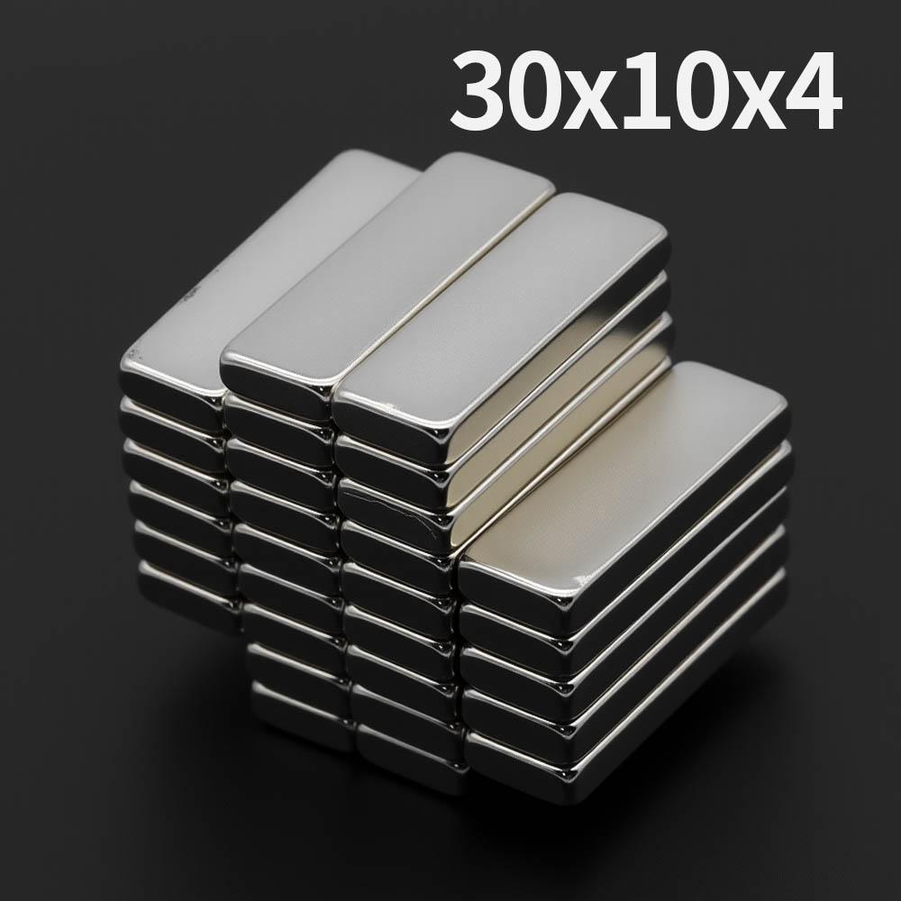 30x10x4 мм Мощный Неодимовый Магнит N35 NdfeB Постоянный Магнитный Блок Супер Сильные Магниты для Холодильника DIY