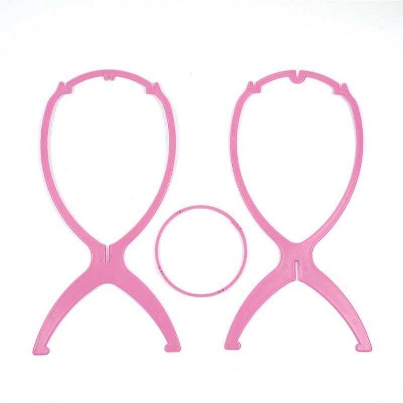 Пластиковая Складная Стабильная Прочная Шляпа Дисплей Подставка Для Парика Подставка Для Головы Манекена Портативная Складная Красота Аксессуары Для Волос Подставка Для Парика