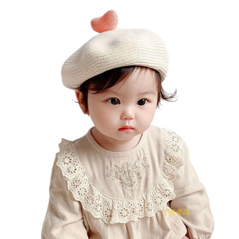 Cute Casual Cotton Baby Knitted Beret Newborn Windproof Infant Beanie Hat Pumpkin Cap Baby Hat Toddler Painter Hat