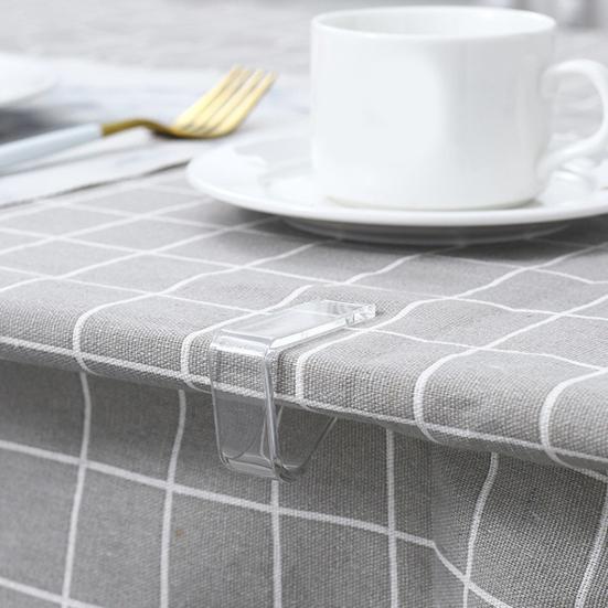 8/12 шт. Прозрачные зажимы для скатерти Мини-размер Нескользящие Широко используемые Прозрачные держатели для скатерти Зажимы для покрытия стола