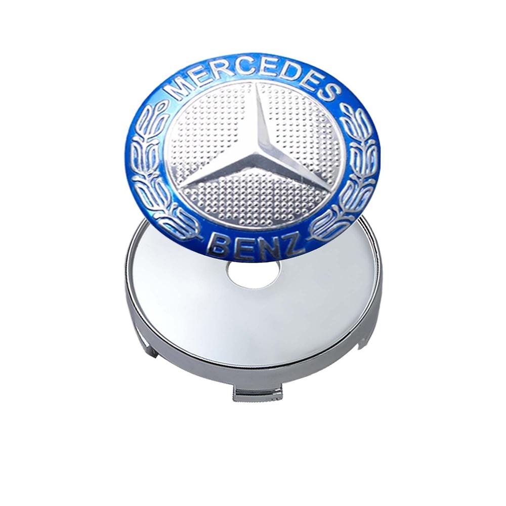 60/63/68mm Aluminum ABS Car Wheel Center HubCaps Tire Cover Stickers Benz Badge Decor For Mercedes Benz W204 W202 W212 W220 W205