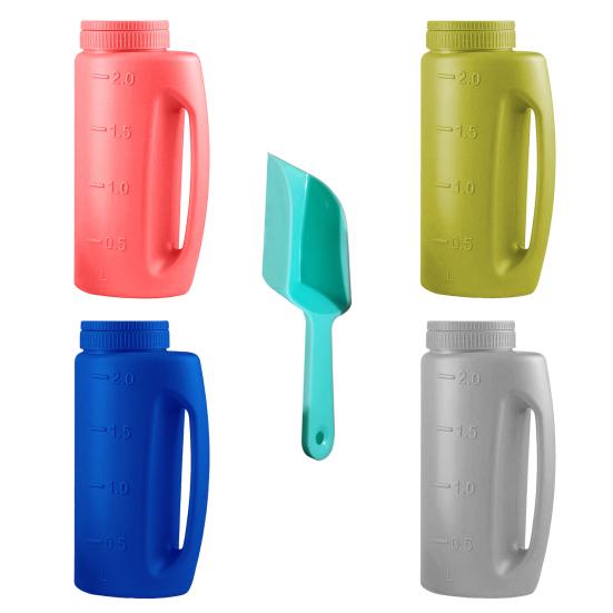 Ручной разбрасыватель соли 2 л Разбрасыватель удобрений с регулируемыми режимами открытия Ручной разбрасыватель с совком