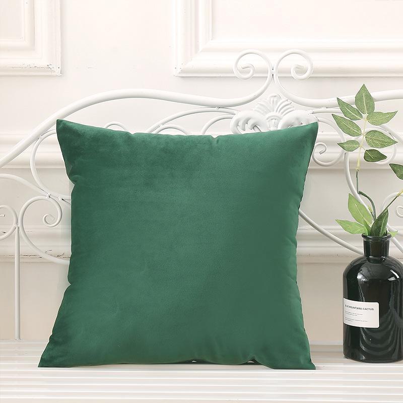 Наволочка из однотонного бархата - Подушка для поддержки талии для дивана или кровати, бесплатная доставка