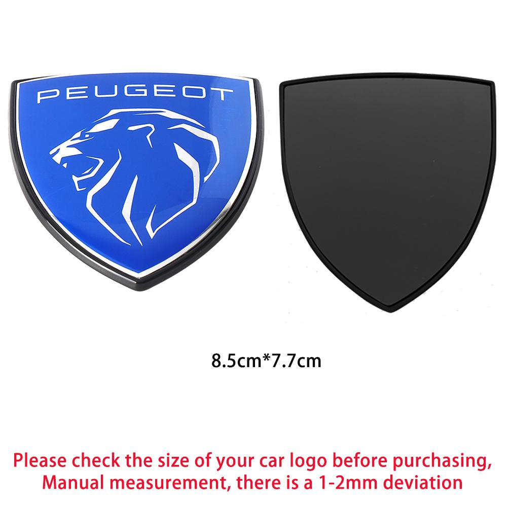 1/2Set Car Front Hood Badge Front Grille Logo Sticker Decor Accessory For New Peugeot 206 208 207 3008 308 2008 107 508L 106 108