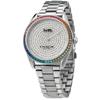 Женские часы Prestone Silver Crystal Pave Dial Rainbow Bezel НОВЫЕ 14503658