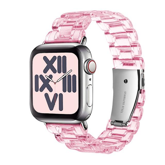 Ремешок из прозрачной смолы для часов Apple Watch Ultra 10 9 8 7 6 se 5 4 band прозрачная сталь для Apple Watch 49 мм 46 мм 45 мм 41 мм 44 мм 40 мм