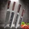 Профессиональный японский нож шеф-повара, кухонные ножи, ножи сантоку для нарезки хлеба, мясника, нож для готовки из нержавеющей стали