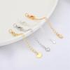 Color-Preserving 14K Gold-Plated Tail Chain Extension for DIY Handmade Bracelets and Necklaces
