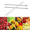 9Pcs Stainless Steel Cocktail Picks Skewers Reusable Martini Fruit Sticks Metal Toothpicks for Party Kitchen KTV Wedding