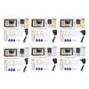 Wired Video Intercom System 7 Inches Video Doorbell Door Phone System HD Camera Kits for Villa Home 