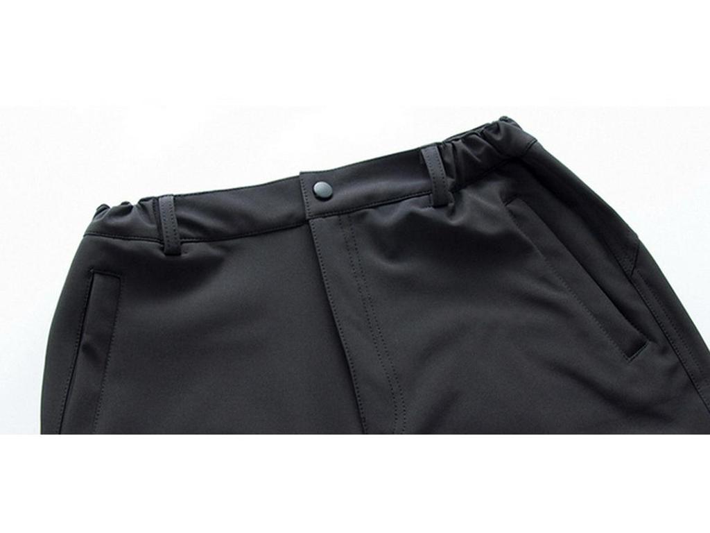 Ветрозащитные и водонепроницаемые брюки софтшелл для мужчин и женщин - на флисовой подкладке для пеших походов, катания на лыжах и альпинизма