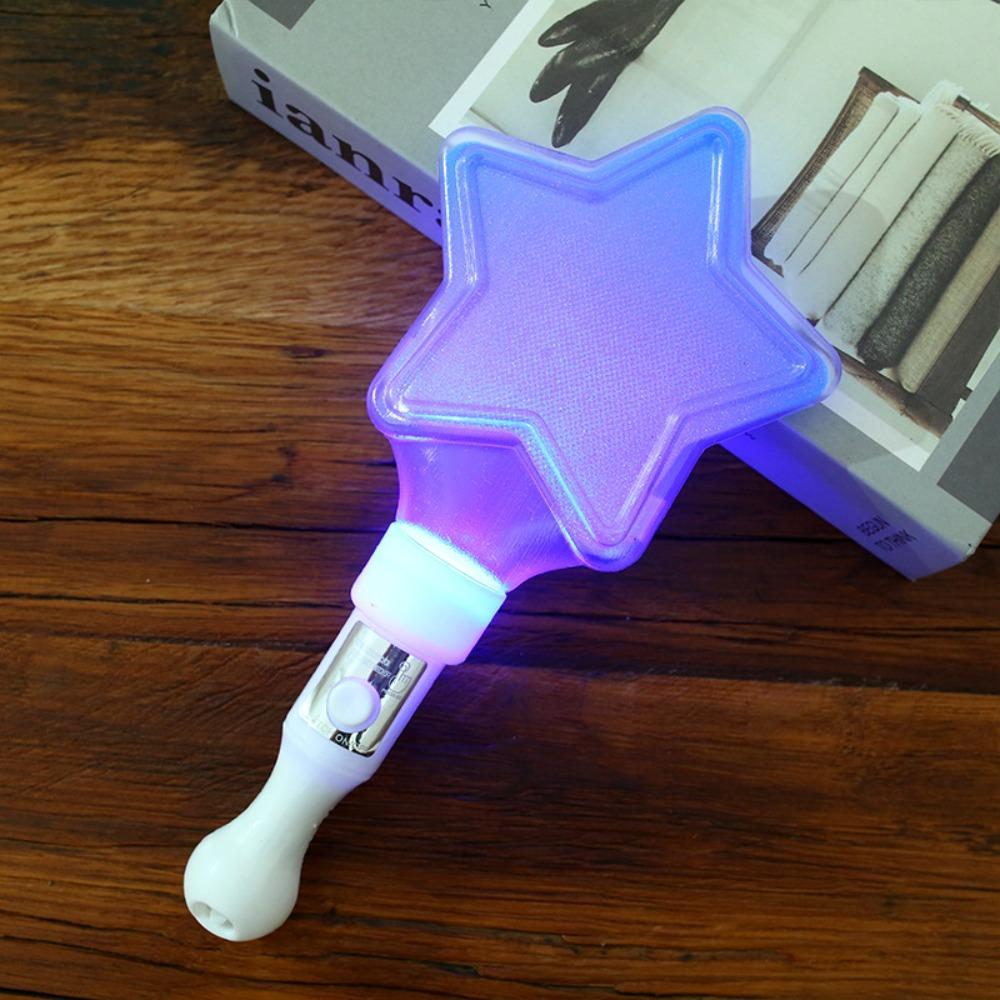 Star Heart LED Glow Stick Mini Concert Light Stick LED Glow Luminous Stick Music Festival