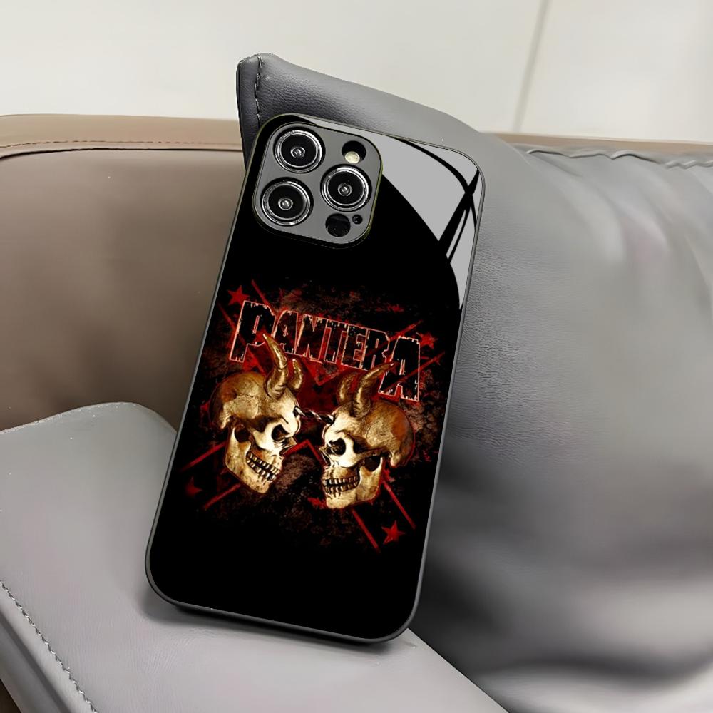 Чехол для телефона Pantera Ritual Metal Band для Iphone 17 Air 16 15 14 12 11 13 Pro Max Mini X Xr Xs Puls Черная Стеклянная Крышка