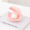 Creative Ceramic Shell Night Light Bedroom Nordic Table Decoration Jewelry Storage Plate Girl Heart Gift
