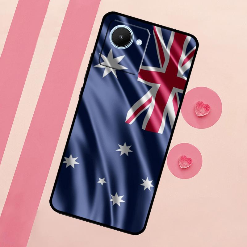 Australia Flag For Realme 10 11 12 13 14 Pro Plus C55 C71 C75 C67 C63 C61 C53 C35 C65 GT6 GT7 15 Pro Case