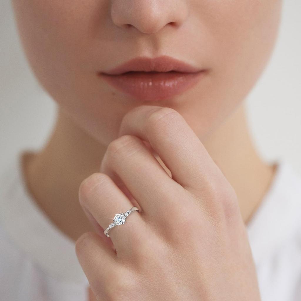 Moissanite Engagement Artificial Fashion Sterling Proposal Metal Hypoallergenic Ring [KRKCLIFE] Ring, Diamond, Women's Ring, Silver, Ring, Moissanite,