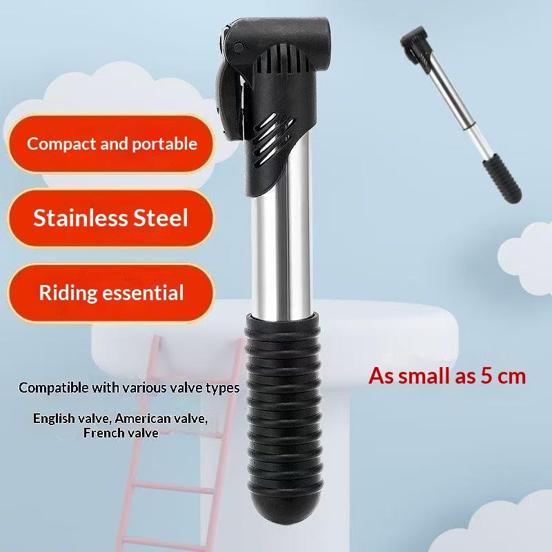 Portable Mini Bike Pump With Bracket Hand Cycling Mountain Bike Air Pump Bicycle Tire Inflator Bicycle Parts 1Pc