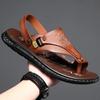 Fashion Men's Sandals Wholesale Summer Soft Soled Anti Slip Beach Shoes Men's Large New Flip-flops Casual Outwear Sandals