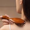Головка расчески из натурального сандалового дерева Meridian Comb с длинной ручкой, многофункциональная вставка, массажная расческа для зубов, 22 гвоздя