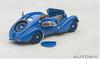 AUTOart Bugatti Type 57SC Atlantic 1938 Спицевое колесо Готовый продукт 50947 1/43 Синий/Проволока