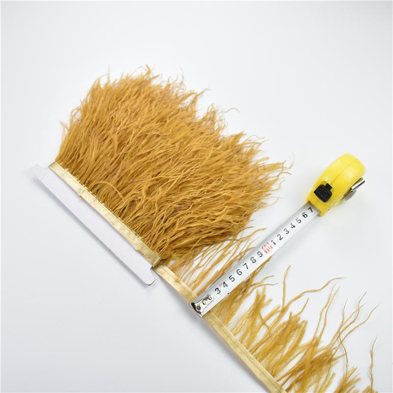 Перья1Метр Натуральная бахрома из страусиных перьев 8-10 см Цветные пушистые перья Отделка для шитья платьев Декор одежды Декор для вечеринок