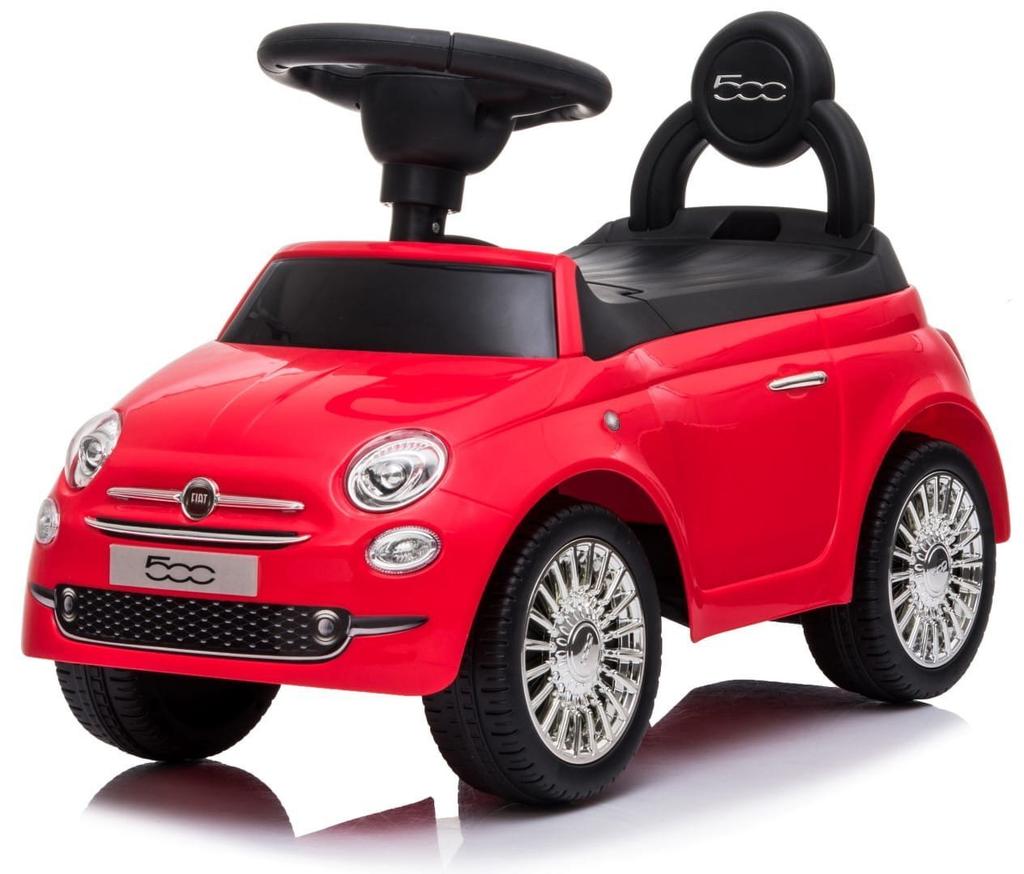 Jeździk Pchacz Chodzik Fiat 500 Corallo Czerwony