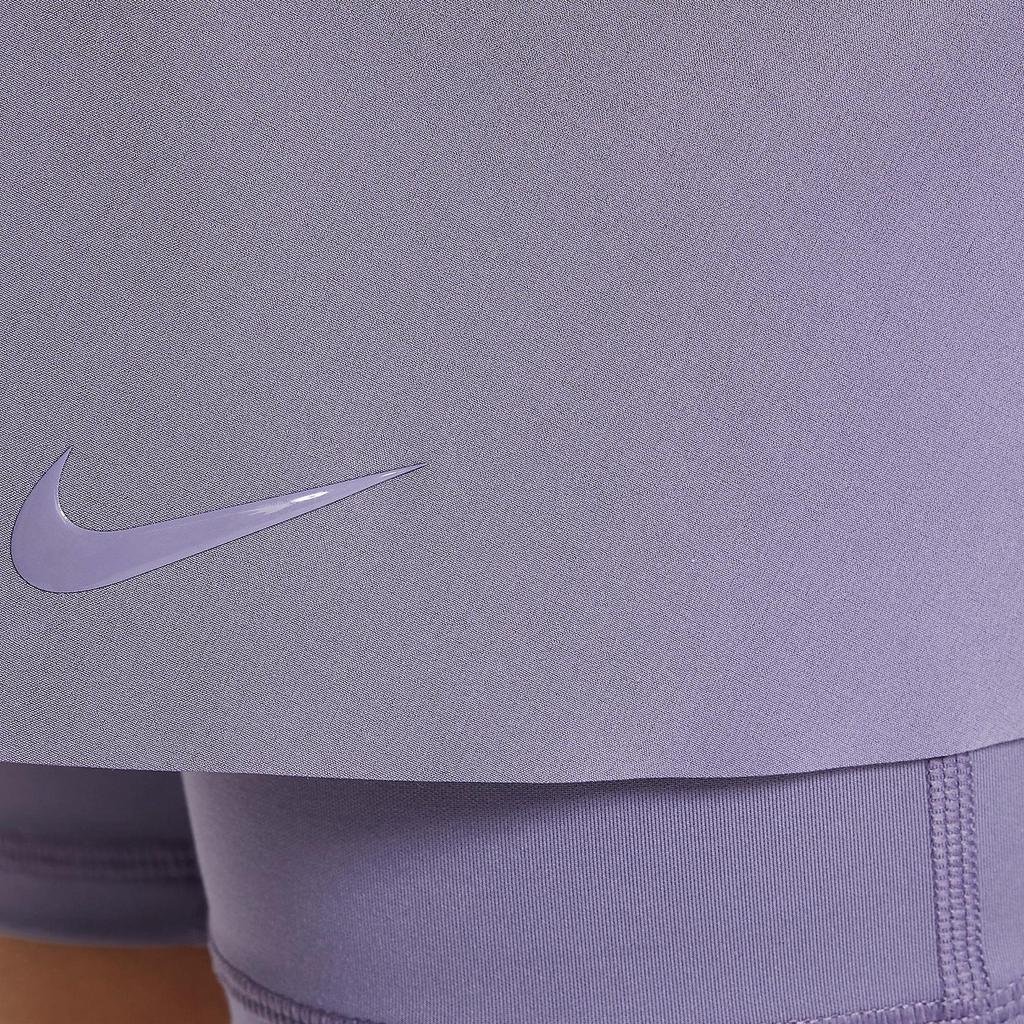 Nike Solid Color Casual Versatile Comfortable Skirt Kids Skirts Purple DN1969-509