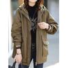 Jacket Women's Jacket Winter Plus Velvet Warm Temperament Hooded Cotton Loose Jacket
