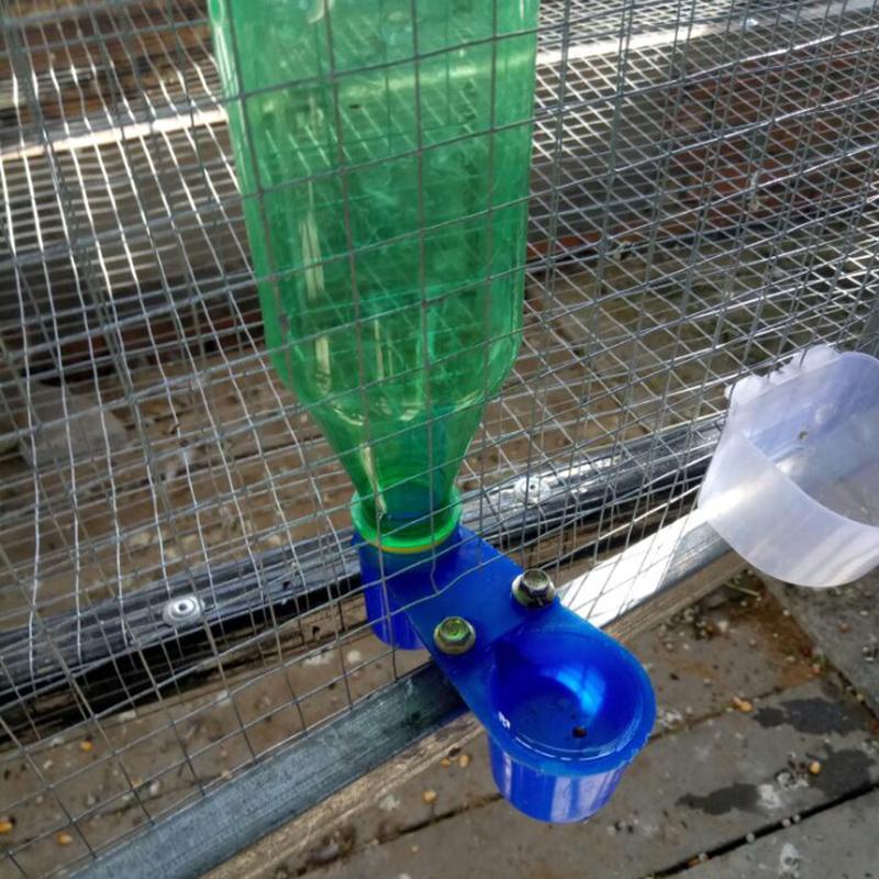 5/10/20 шт. Чашки-поилки для птиц, перепелов, чашка для воды, чашка для кошек, кур, голубей, попугаев, хомяков, двойной ниппель, направляющая для воды для семьи