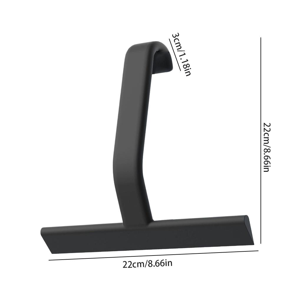Bathroom Shower Squeegee Built-in Hook Silicone Scraper Streak Free Glass Wiper for Mirror Tile Car Windshield Household Cleaner