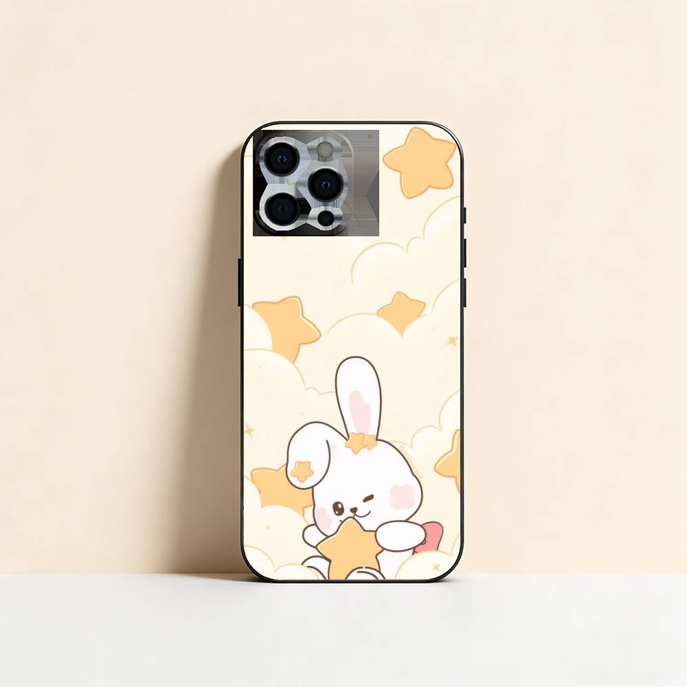 Чехол для телефона 'Облачный Зайчик' Силиконовый Мягкий Для IPhone 17 16 15 14 13 12 11 X XR Plus Pro Max Plus