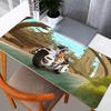 DBZ Dragon Ball Бульма Коврик для мыши Аниме Игровые Аксессуары Большой Ковер Геймерский ПК Компьютер Клавиатура Настольный Коврик Mausepad