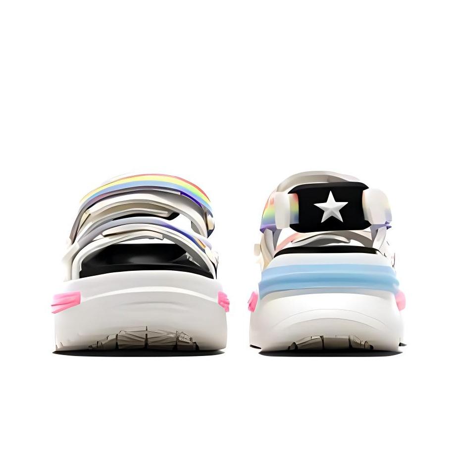 Converse Сандалии Run Star Utility CX Pride 2024 Мужские кроссовки Cream Egret Black A10219C