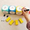 Whiteboard Dice Set, Reusable and Erasable Fun Classroom Props - Suitable for Developing Math and English Skills