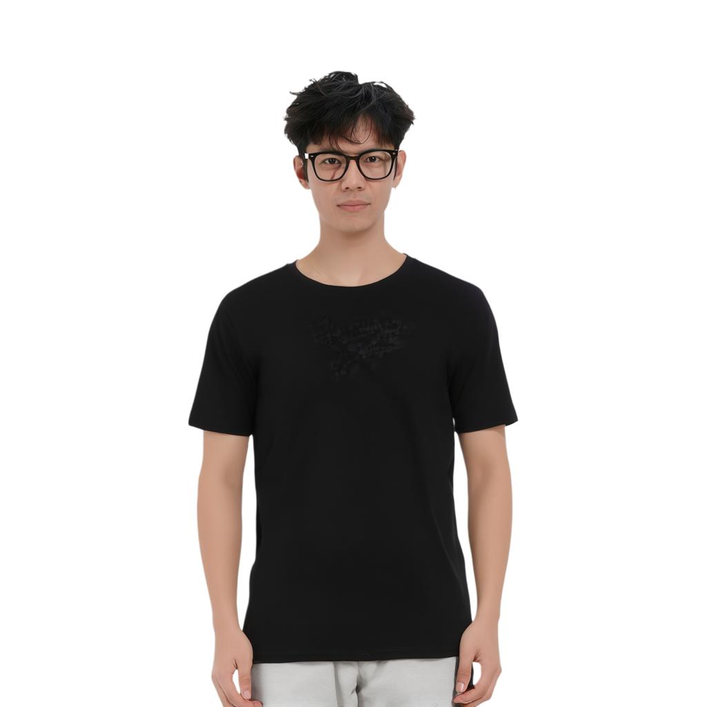 Nike Футболки Мужские Черные С Круглым Вырезом Умеренный Прямой Крой 743034-010
