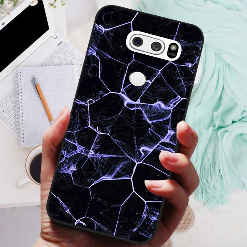Чехол для LG V30 V30+ Милый Кот Расписная Задняя Крышка Телефона Для LG V35 V30S Thinq Funda Силиконовый Мягкий Для LGV30 V30 Plus Чехлы Coques