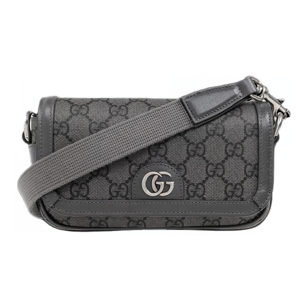 Gucci Сумка-мессенджер GG Supreme Canvas Серая 795466-2ZGMN-1244