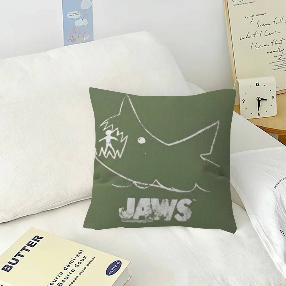 Classic Movie JJaws Decorative Room Aesthetics Pillow Case Home Decor Bedroom Sofa Bed Couch Pillow Cover x