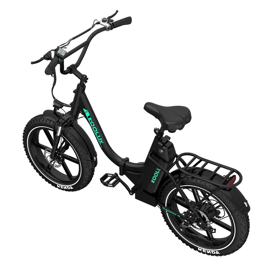 KOOLUX KL6S Adult Folding Electic Bicycle 500W Motor 48V15.6Ah Battery 20 Inch Fat Tires Electric Bike City Outdoor Off-Road E-Bike