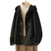 New Korean Style Loose Slim and Age-reducing Versatile Hooded Coat Woolen Coat for Women