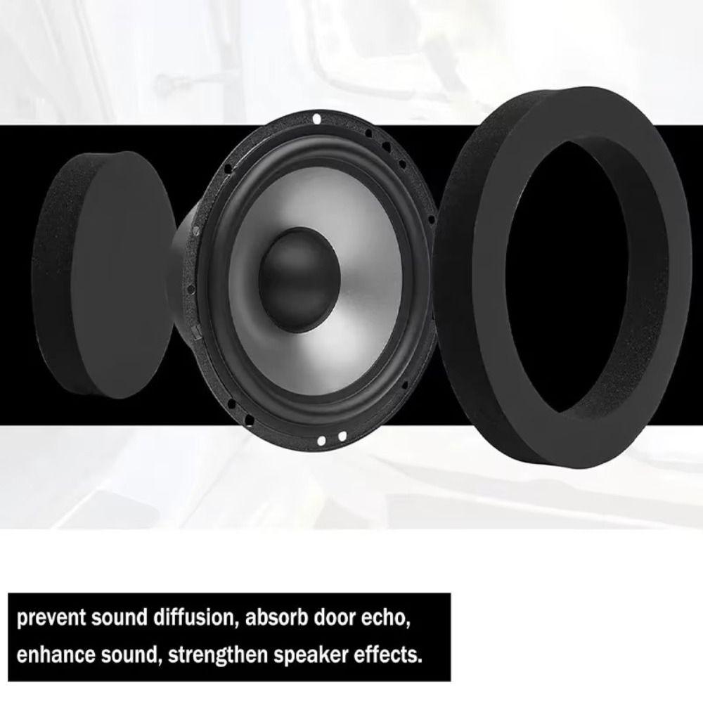 4/5/6,5 дюймовое автомобильное кольцо для динамика самоклеящаяся пенопластовая прокладка для двери автомобиля изоляционное кольцо