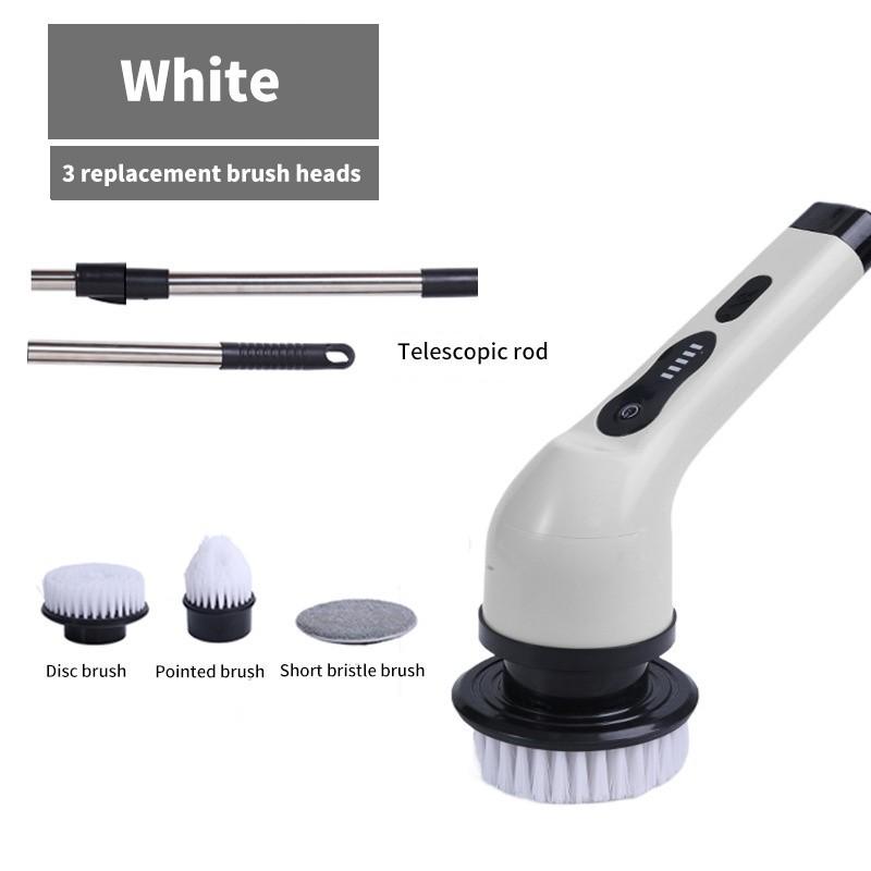 25W Multifunctional Wireless Electric Cleaning Brush Household Kitchen Bathroom Rotary Scrubber Portable Handheld Cleaning Gadgets