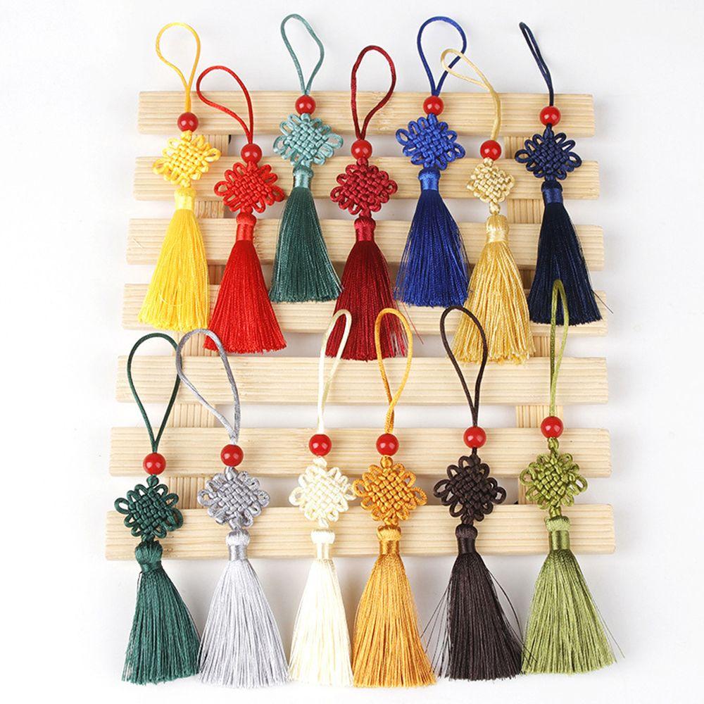 Ornaments Chinese Knot Silk Tassel Pendant Chinese Knot Pendant Curtain Charms Tassel DIY Craft