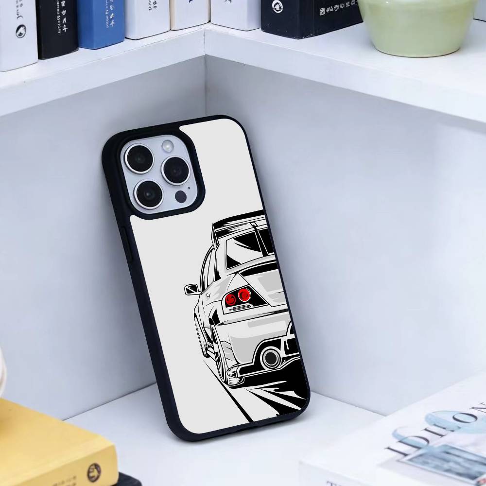 Крутой чехол для телефона со спортивной машиной для iPhone 14,16,15,13,17,12,Plus,Pro,Max Магнитный для Magsafe Матовый чехол