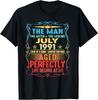 July 1991 The Man Myth Legend 32 Year Old Birthday Unisex T-shirt