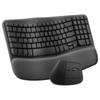 Logitech Беспроводной эргономичный набор клавиатуры и мыши Wave Combo