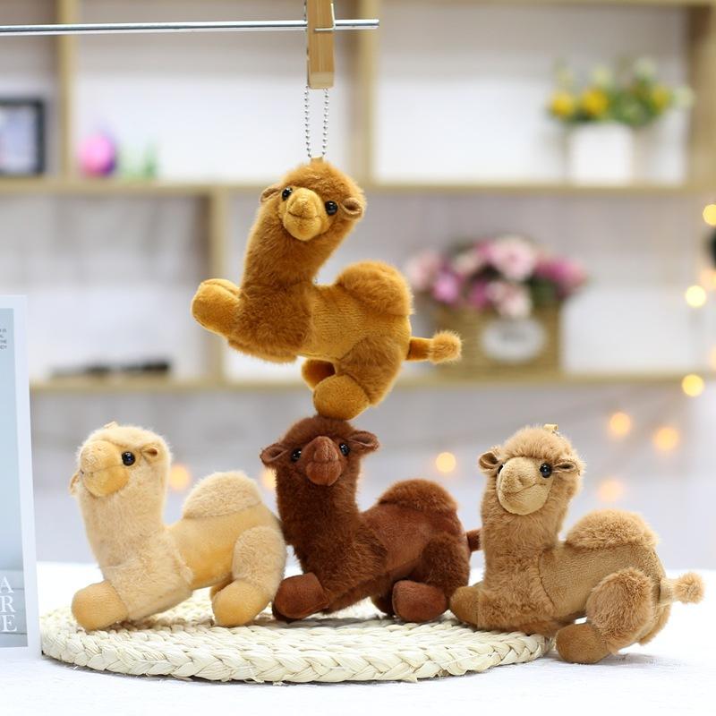 Creative Desert Camel Plush Toy Doll Pendant Cute Backpack Small Hanging Doll Key Chain Catcher Doll