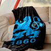 Rangers FC Pattern Blanket, Cozy Blanket for All-Season Comfort on Sofas, Beds, Office, Car, Camping and Travel